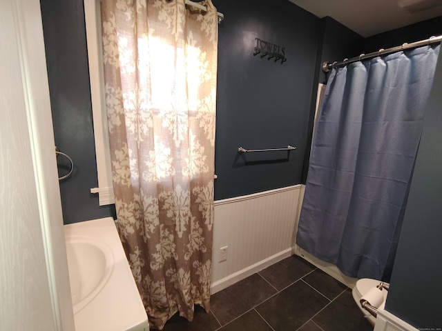 bathroom featuring tile patterned floors and sink