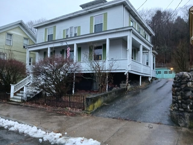 view of front of house with a porch