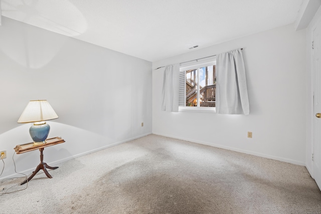 view of carpeted empty room