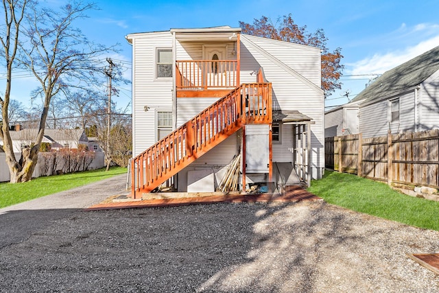 view of rear view of property