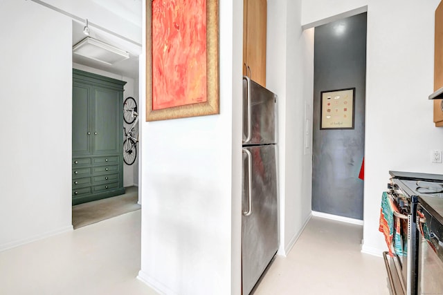 kitchen with stainless steel appliances