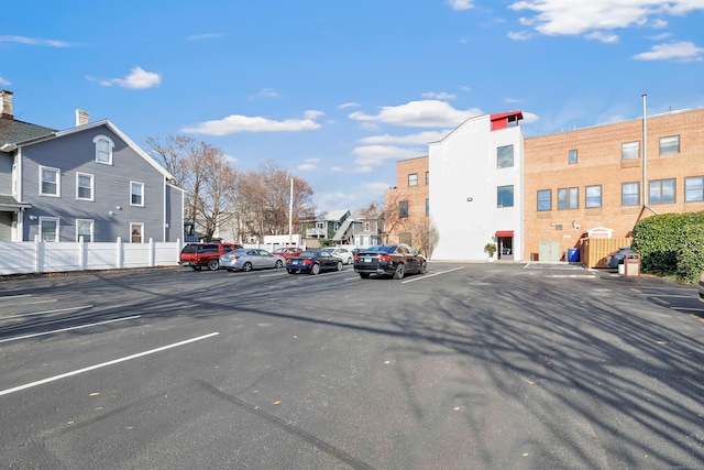 view of parking / parking lot