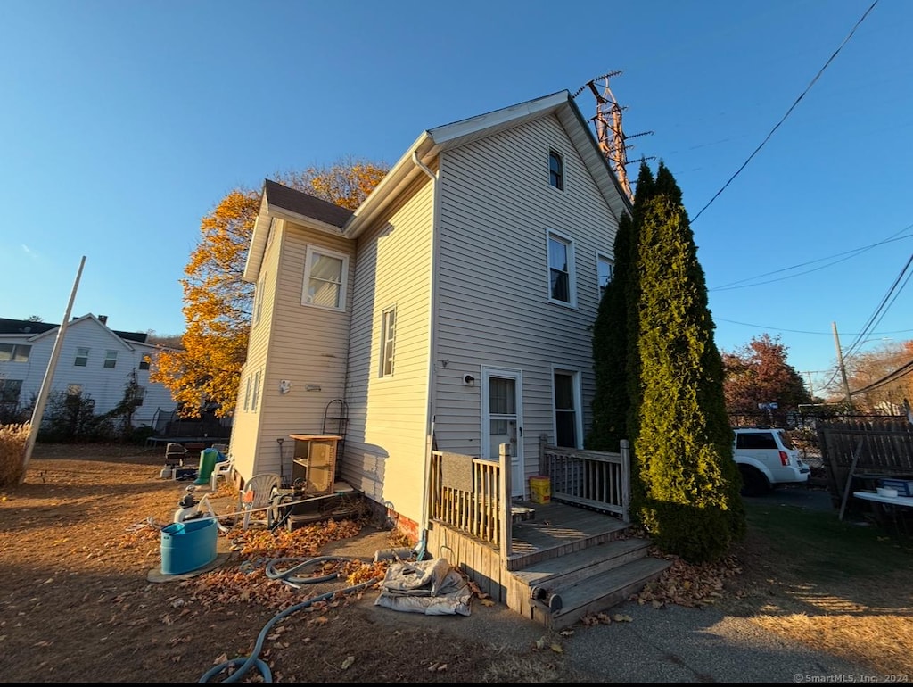 view of rear view of property