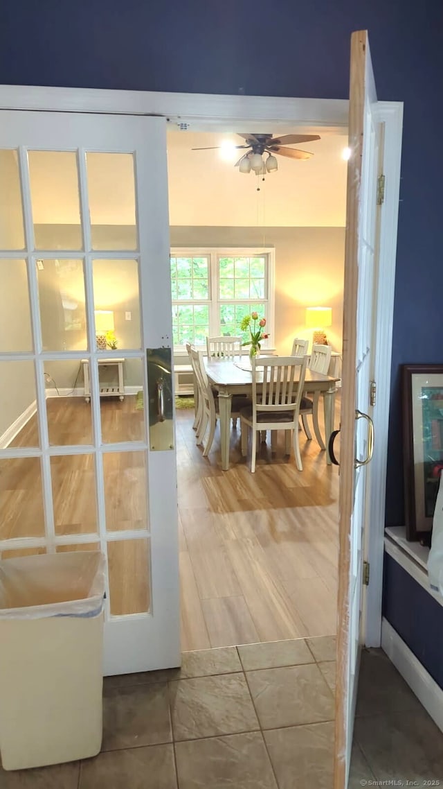 276 Parker Farms Rd, Wallingford, CT 06492 - dining space with ceiling fan