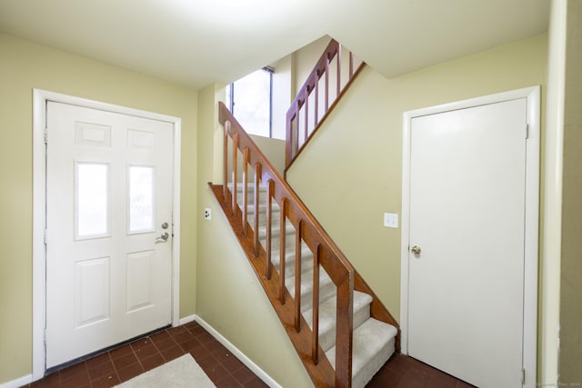 entrance foyer with a healthy amount of sunlight