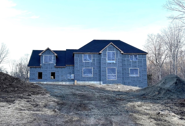 view of rear view of property