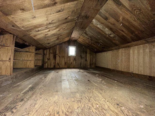 view of attic