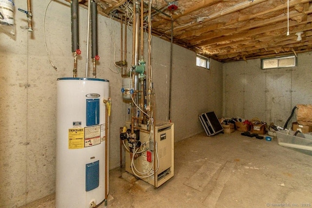 utilities featuring electric water heater