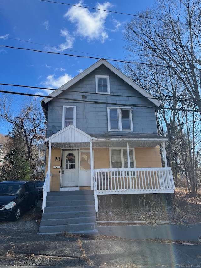 view of front of house with a porch