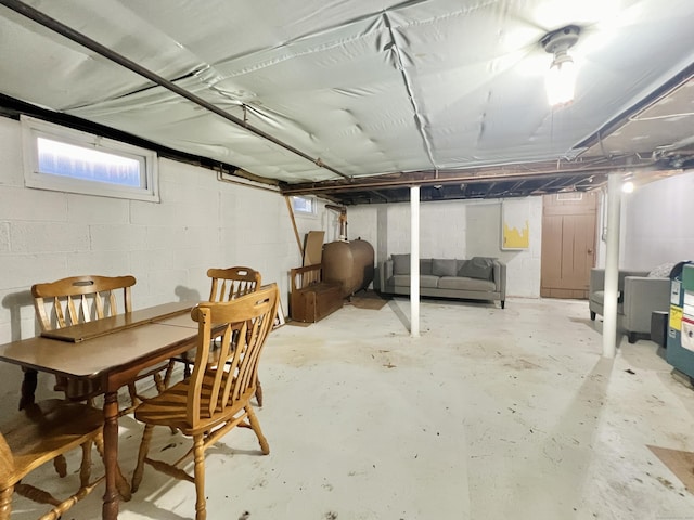 view of basement