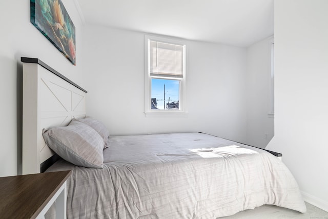 bedroom with carpet floors