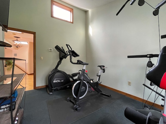 view of workout room