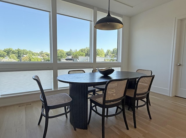 785 Post Rd E Unit 102, Westport, CT 06880 - dining room with healthy amount of natural light, light wood-style floors, and baseboards