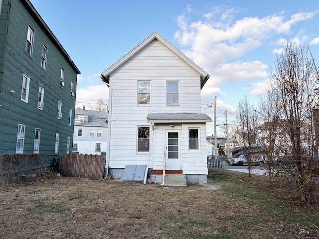 view of rear view of property