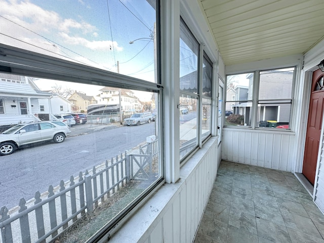 view of sunroom / solarium