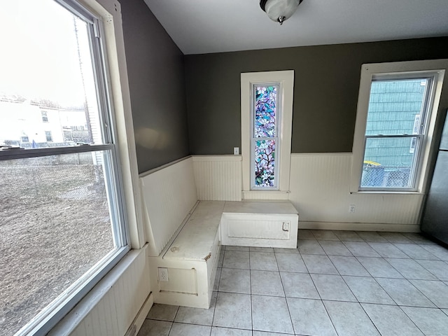 unfurnished bedroom featuring light tile patterned floors