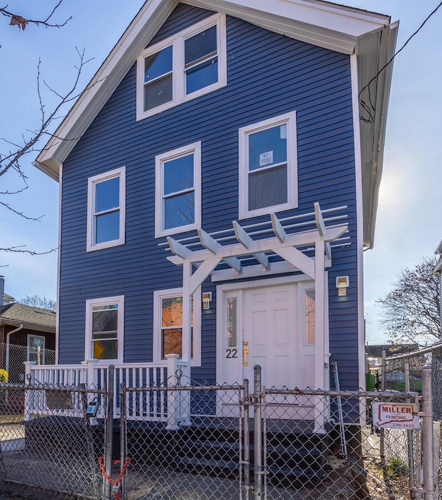 view of front of home