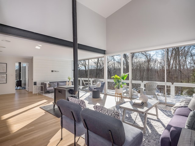 view of sunroom / solarium