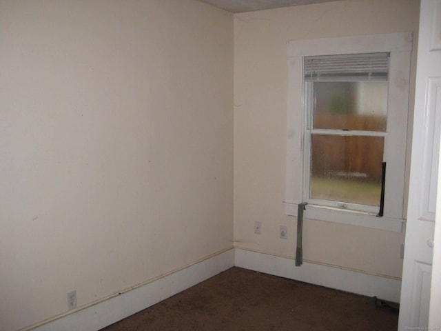 view of spare room