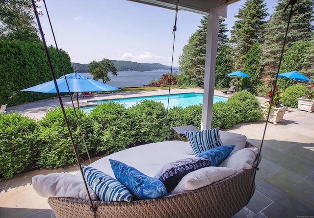 266 Great Plain Rd, Danbury, CT 06811 - view of patio featuring an outdoor pool and a water view