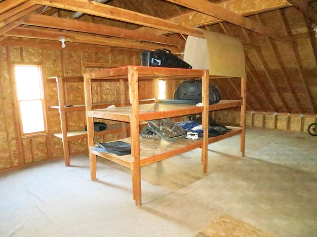 view of attic