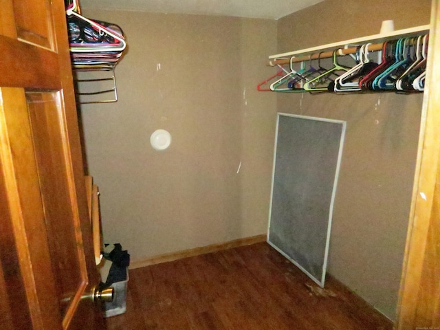 washroom featuring wood-type flooring