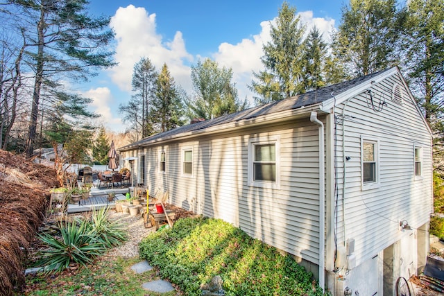 view of home's exterior featuring a patio area