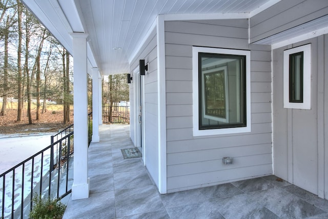 view of patio / terrace featuring a porch