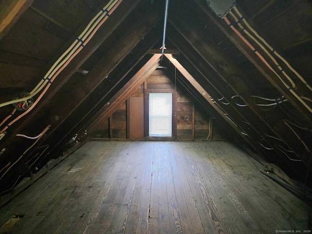 view of attic