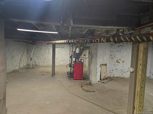 view of basement