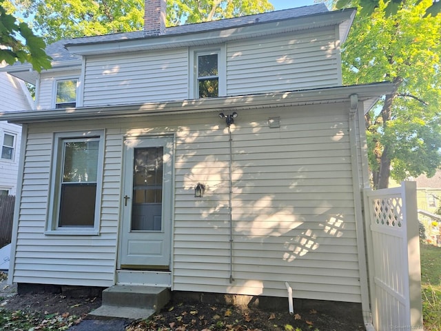 view of rear view of property