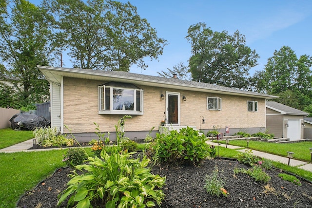 72 Providence Ave, Shelton, CT 06484 - view of front of property with a front lawn and stone siding