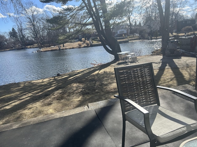 view of water feature