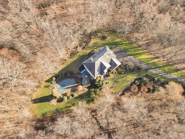 bird's eye view featuring a rural view