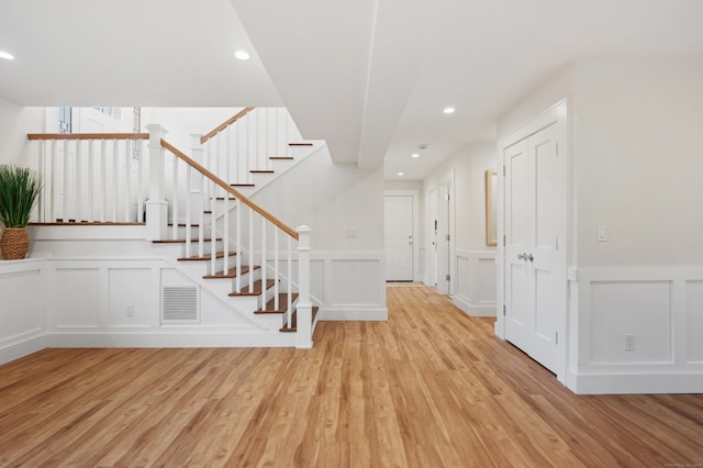 interior space with wood-type flooring