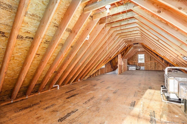 view of attic