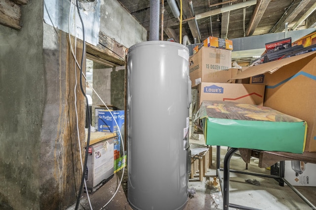 utilities featuring electric water heater