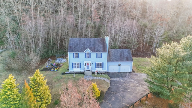 birds eye view of property