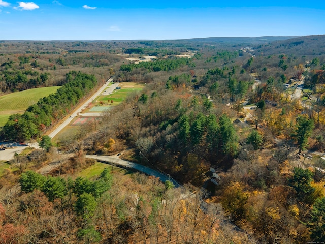 bird's eye view with a rural view