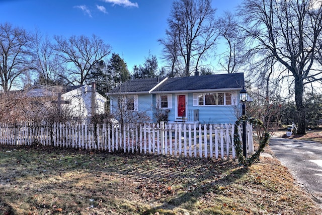 view of front of home