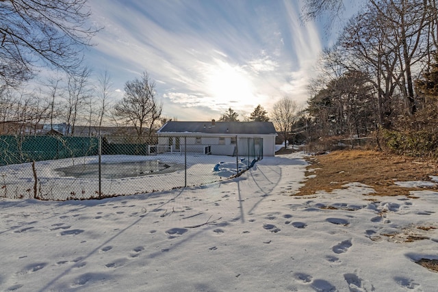 view of front of home with fence