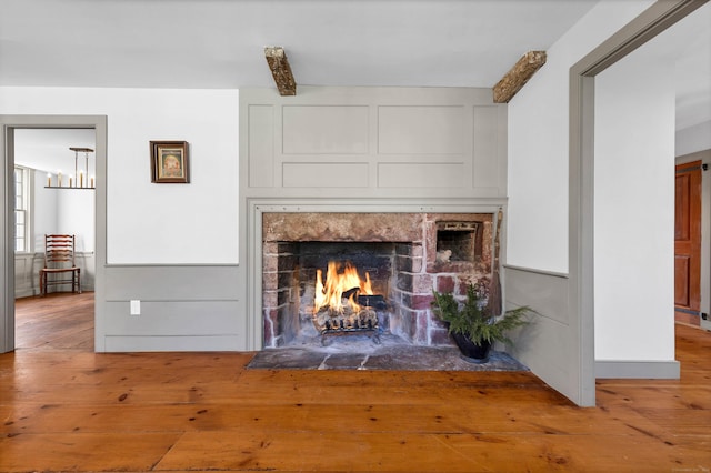 room details with hardwood / wood-style flooring