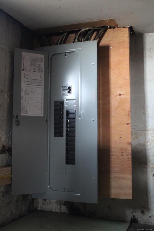 utility room with electric panel