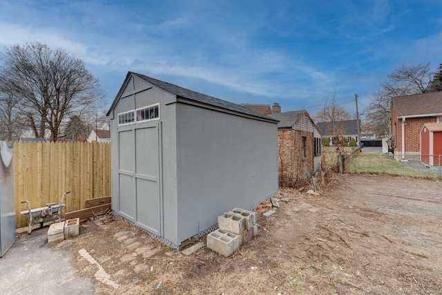 view of outbuilding