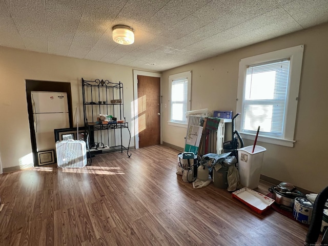 misc room featuring hardwood / wood-style flooring