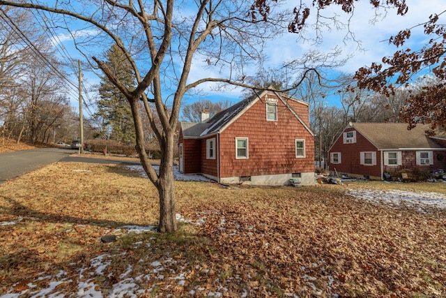 view of side of property