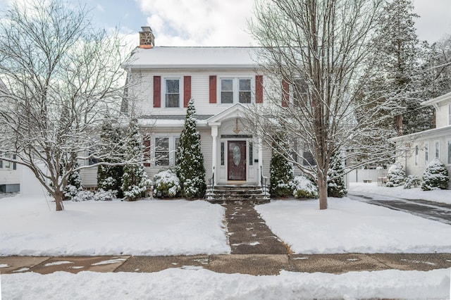 view of colonial-style house