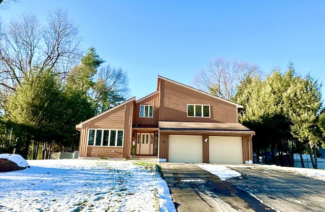 front of property featuring a garage