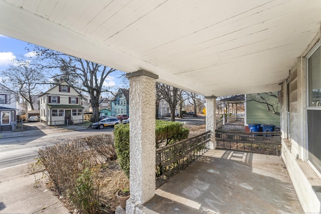 view of patio / terrace featuring covered porch