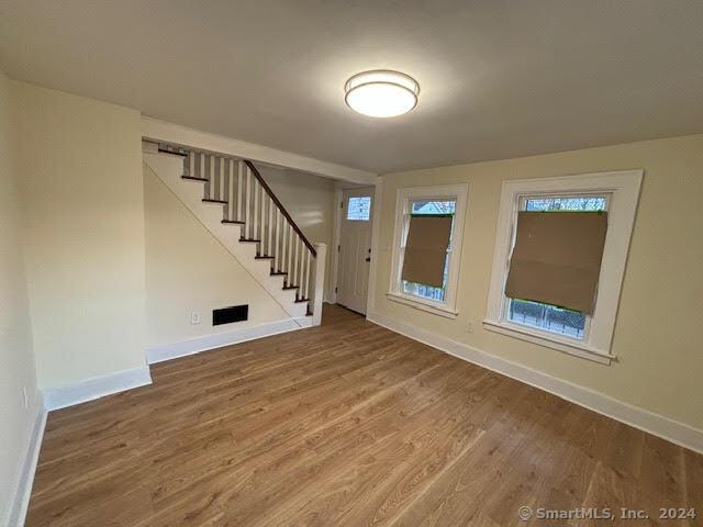 interior space with wood-type flooring